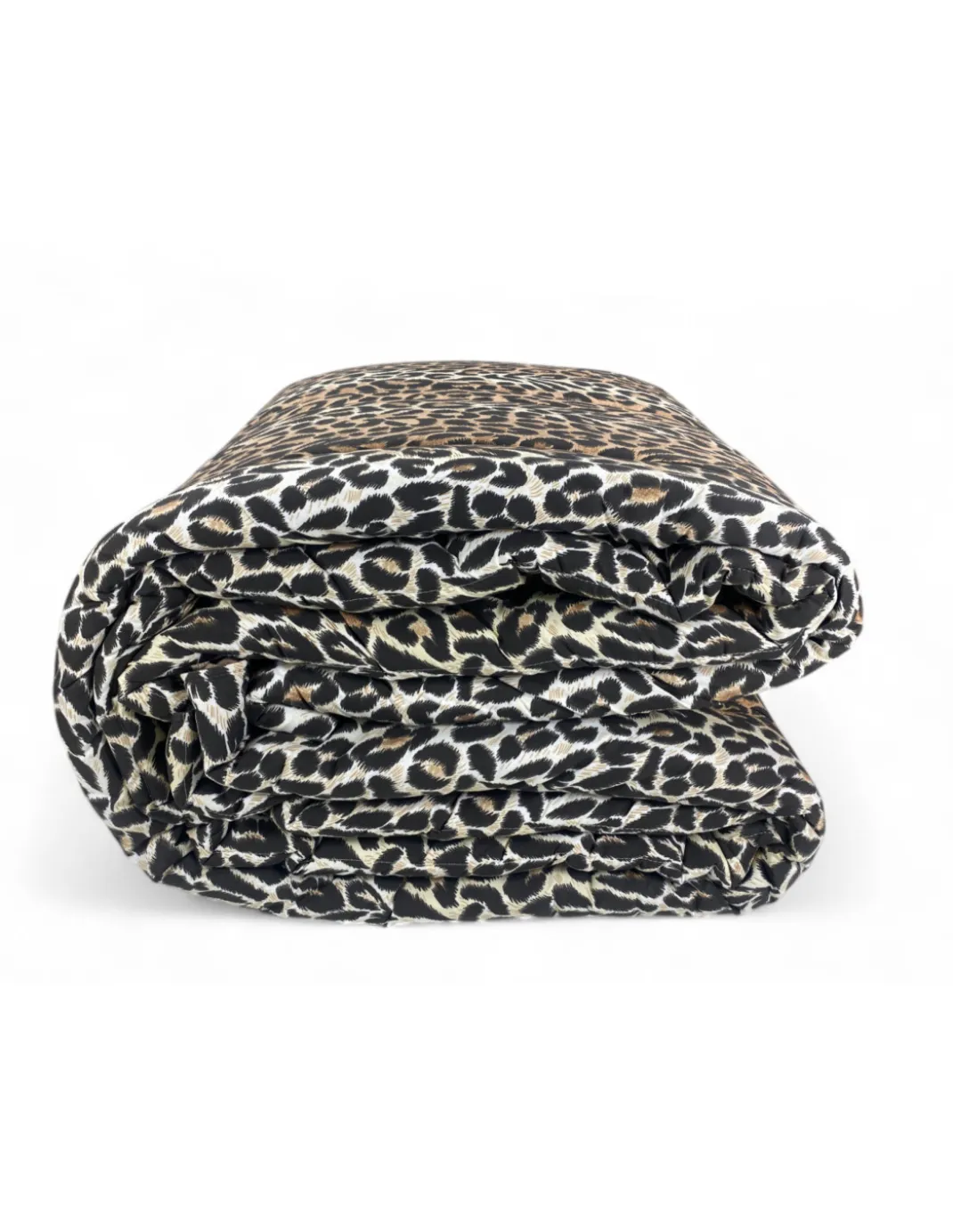 Trapunta Leopardata Invernale 300 gr/mq, Fantasia Animalier, Morbida e Calda, Anallergica e Made in Italy