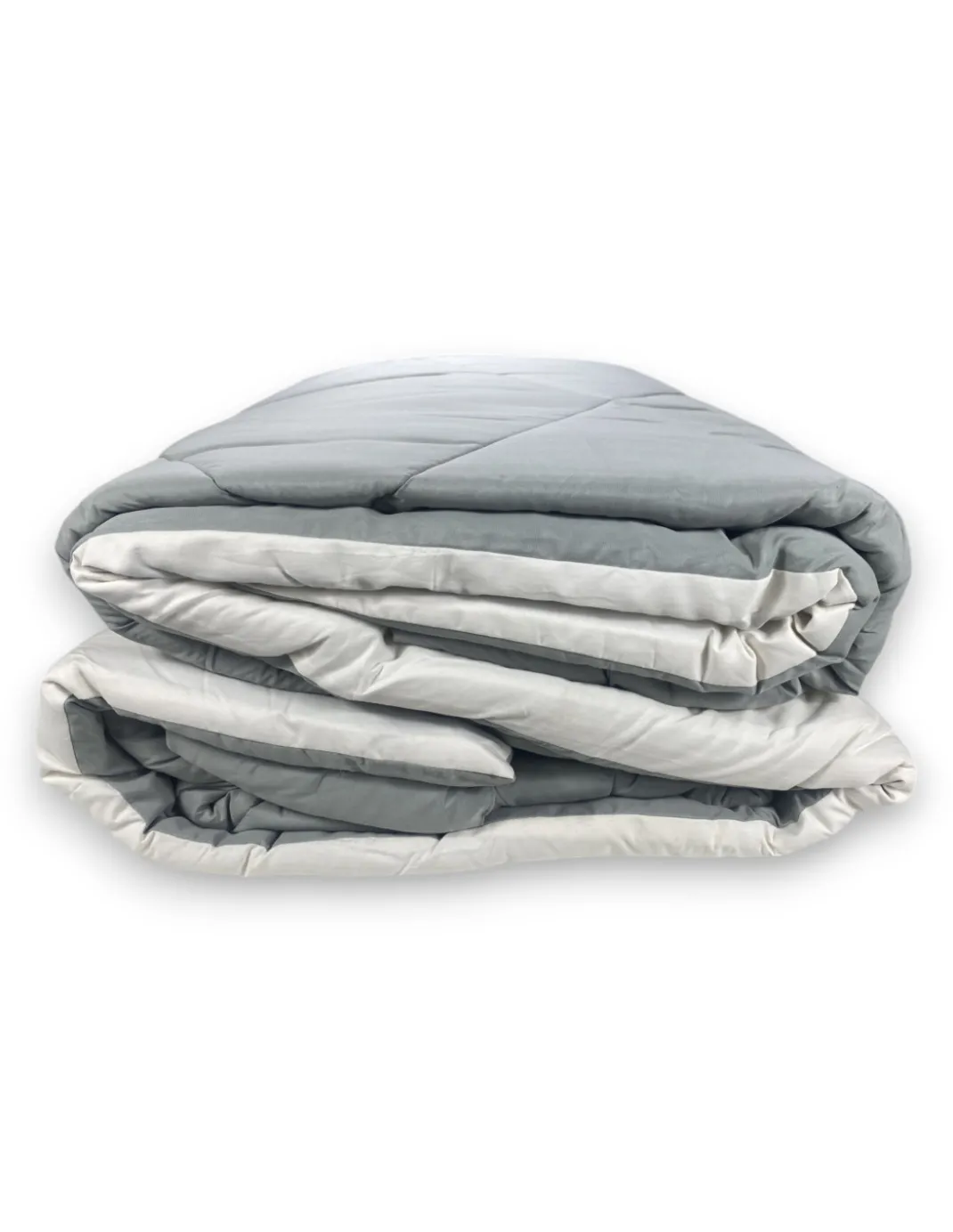 Trapunta matrimoniale CaldoSogno double-face grigia 300 gr/mq - Piumone invernale caldo e resistente 250x250 cm