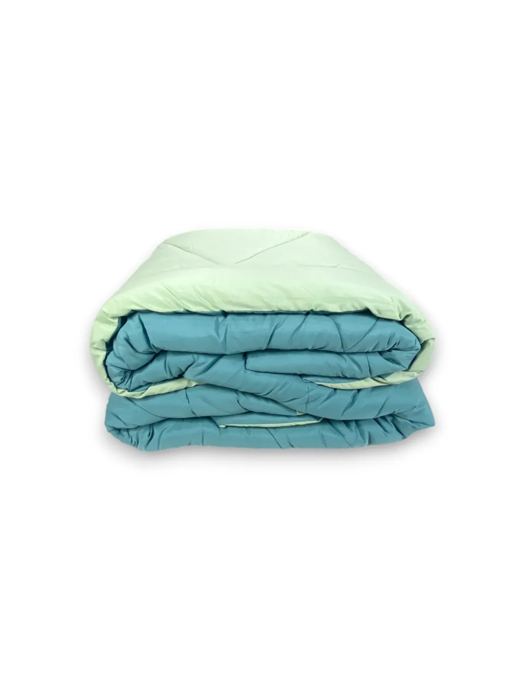 Trapunta matrimoniale CaldoSogno double-face verde 300 gr/mq - Piumone invernale caldo e morbido 250x250 cm