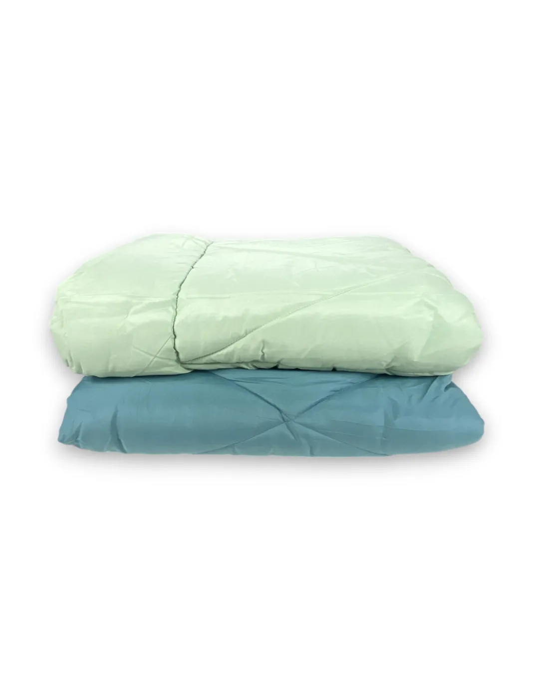 Trapunta matrimoniale CaldoSogno double-face verde 300 gr/mq - Piumone invernale caldo e morbido 250x250 cm