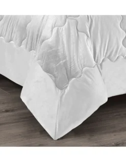 TRAPUNTA Piumone in Soffice Velluto AVORIO Effetto Piuma 2 Piazze Matrimoniale ELISIR Jacquard