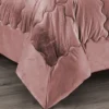 TRAPUNTA Piumone in Soffice Velluto ROSA Effetto Piuma 2 Piazze Matrimoniale ELISIR Jacquard