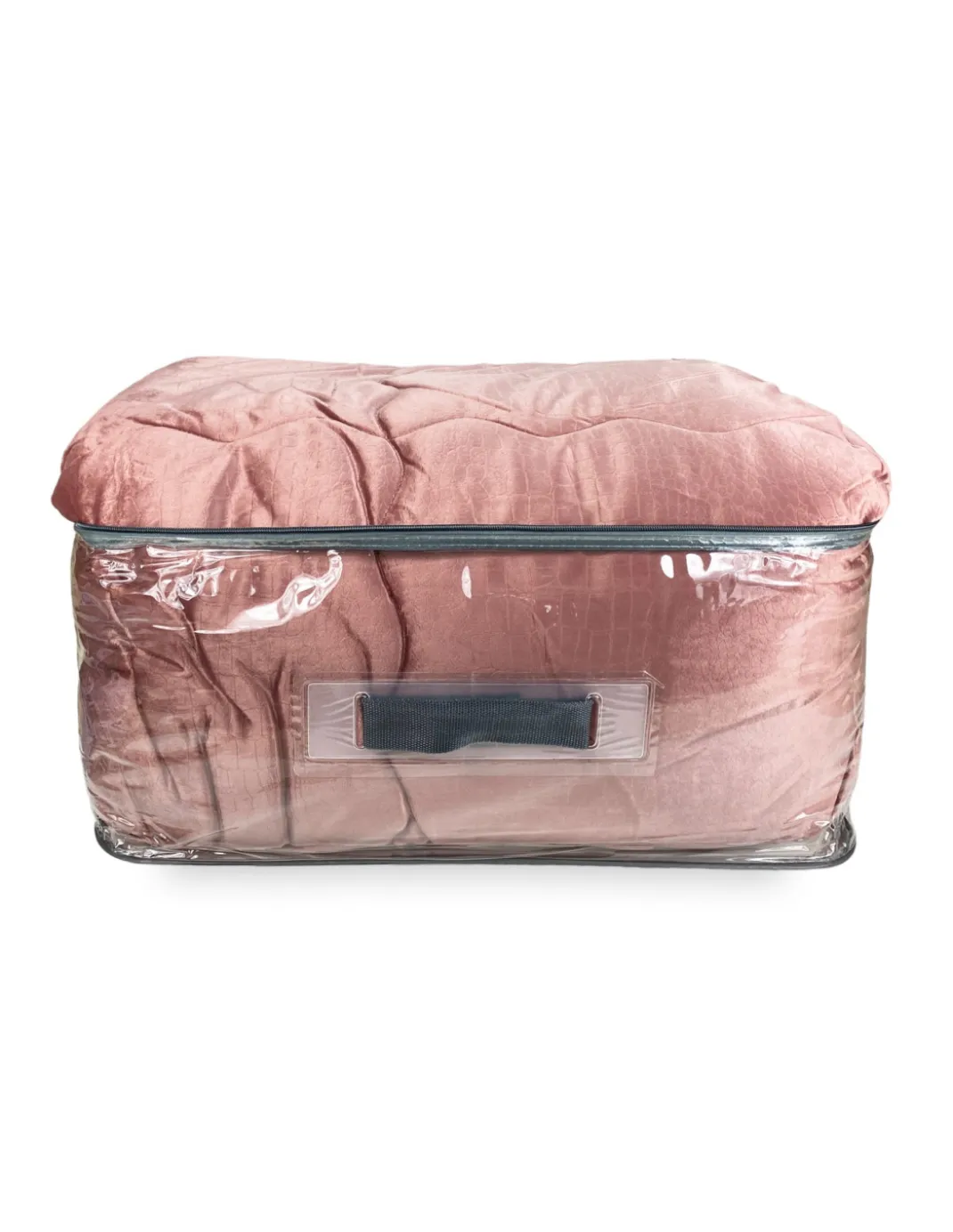 TRAPUNTA Piumone in Soffice Velluto ROSA Effetto Piuma 2 Piazze Matrimoniale ELISIR Jacquard