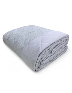Trapuntino Fiocco – Copriletto Trapuntato Boy Grigio – Mezza Stagione, Microfibra Morbida – Made in Italy