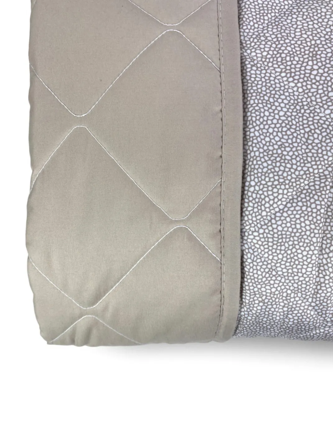 Trapuntino Fiocco – Copriletto Trapuntato Boy Beige – Mezza Stagione, Microfibra Morbida – Made in Italy