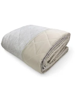Trapuntino Fiocco – Copriletto Trapuntato Boy Beige – Mezza Stagione, Microfibra Morbida – Made in Italy