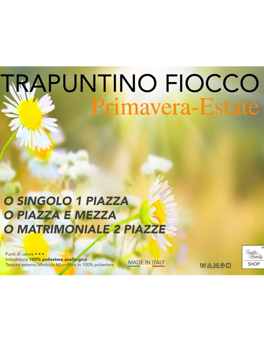 Trapuntino Fiocco – Copriletto Trapuntato Scozzese Beige – Mezza Stagione, Microfibra Morbida – Made in Italy