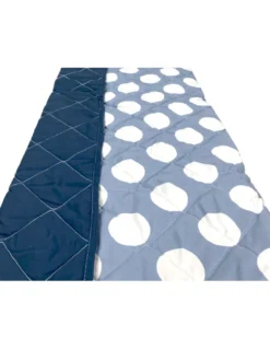 Trapuntino Fiocco – Copriletto Trapuntato Pois Blu – Mezza Stagione, Morbida Microfibra – Made in Italy
