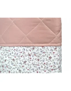 Trapuntino Fiocco Fiorellino Rosa - Copriletto Trapuntato Mezza Stagione - 100% Microfibra Morbida - Made in Italy