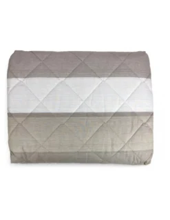 Trapuntino Leggero Kot Riga Beige - Quilt Primaverile Estivo - Cotone 100% - Anallergico - Made in Italy