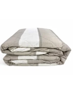 Trapuntino Leggero Kot Riga Beige - Quilt Primaverile Estivo - Cotone 100% - Anallergico - Made in Italy