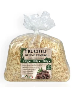 Trucioli di Pino Cembro - Cirmolo delle Dolomiti - 100% Naturali e Certificati - Profumati e Purificanti per Cuscini e Sacchetti