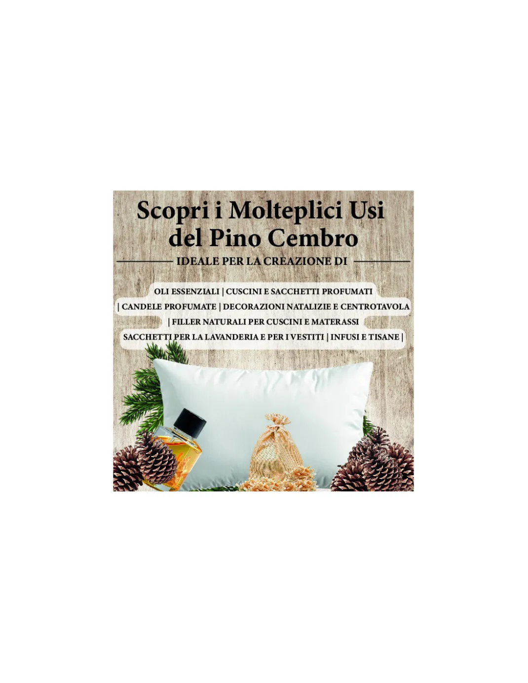 Trucioli di Pino Cembro - Cirmolo delle Dolomiti - 100% Naturali e Certificati - Profumati e Purificanti per Cuscini e Sacchetti