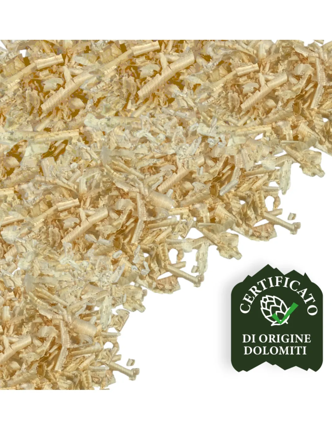 Trucioli di Pino Cembro - Cirmolo delle Dolomiti - 100% Naturali e Certificati - Profumati e Purificanti per Cuscini e Sacchetti